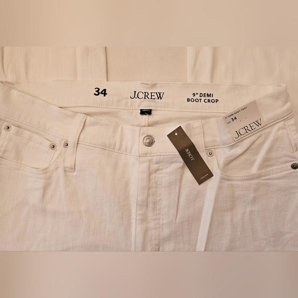 J. Crew 9" demi-boot crop jean in white wash - Best Seller - Picture 6 of 8